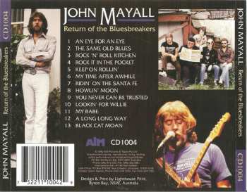 CD John Mayall: Return Of The Bluesbreakers