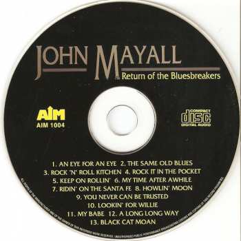 CD John Mayall: Return Of The Bluesbreakers