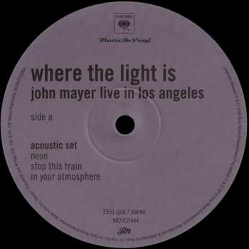 4LP/Zestaw pudełkowy John Mayer: Where The Light Is: John Mayer Live In Los Angeles