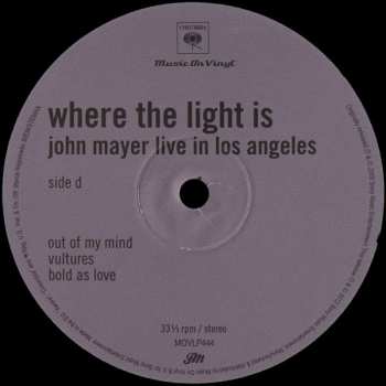 4LP/Zestaw pudełkowy John Mayer: Where The Light Is: John Mayer Live In Los Angeles