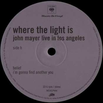 4LP/Zestaw pudełkowy John Mayer: Where The Light Is: John Mayer Live In Los Angeles
