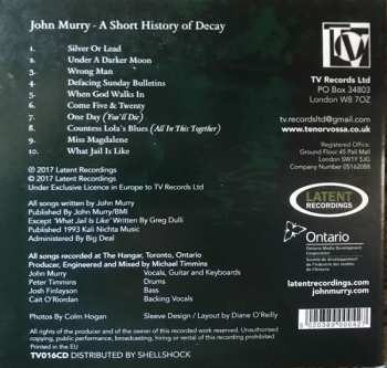 CD John Murry: A Short History Of Decay