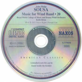 CD Keith Brion: Music For Wind Band • 20