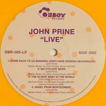 2LP John Prine: John Prine Live CLR | LTD