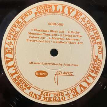 4LP/Zestaw pudełkowy John Prine: Live At The Other End Dec. 1975 LTD