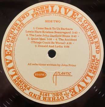4LP/Zestaw pudełkowy John Prine: Live At The Other End Dec. 1975 LTD