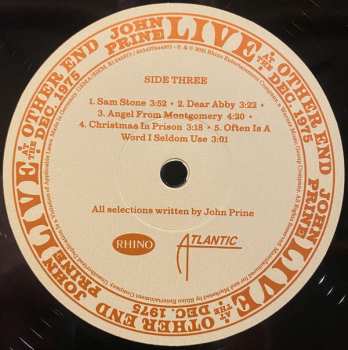 4LP/Zestaw pudełkowy John Prine: Live At The Other End Dec. 1975 LTD