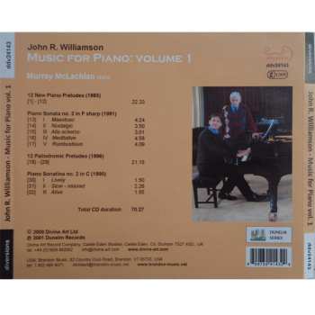 CD Murray McLachlan: Music For Piano Volume 1
