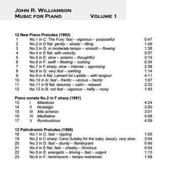 CD Murray McLachlan: Music For Piano Volume 1