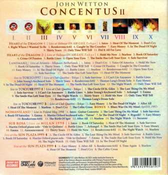 10CD/Zestaw pudełkowy John Wetton: Concentus II - The John Wetton Live Collection Volume Two