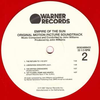 2LP John Williams: Empire Of The Sun (Original Motion Picture Soundtrack)