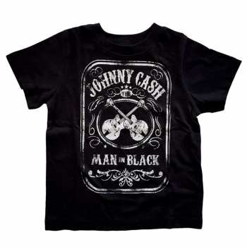 Merch Johnny Cash: Dziecięce Toddler Koszulka Man In Black 
