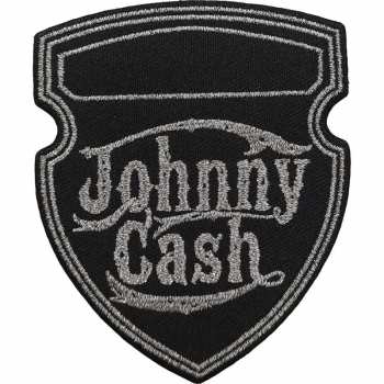 Merch Johnny Cash: Naszywka Metallic Shield
