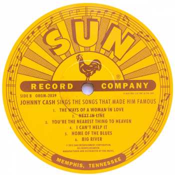 LP Johnny Cash: Sings The Songs That Made Him Famous
