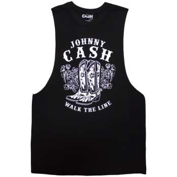 Merch Johnny Cash: Vest Koszulka Walk The Line Boots