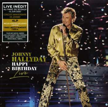 4LP/Zestaw pudełkowy Johnny Hallyday: Happy Birthday Live - Parc De Sceaux 15.06.2000 LTD | NUM