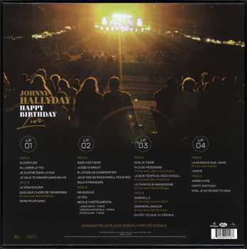 4LP/Zestaw pudełkowy Johnny Hallyday: Happy Birthday Live - Parc De Sceaux 15.06.2000 LTD | NUM