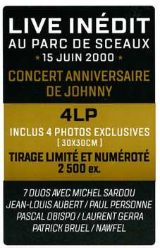 4LP/Zestaw pudełkowy Johnny Hallyday: Happy Birthday Live - Parc De Sceaux 15.06.2000 LTD | NUM