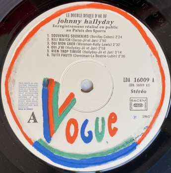 2LP Johnny Hallyday: Le Double Disque D'or De Johnny Hallyday