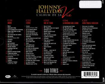 5CD/Zestaw pudełkowy Johnny Hallyday: L'album De Sa Vie