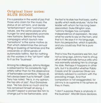 CD Johnny Hodges: Blue Hodge