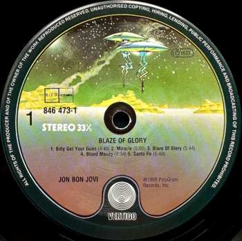LP Jon Bon Jovi: Blaze Of Glory