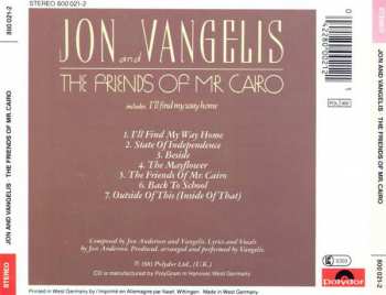 CD Jon & Vangelis: The Friends Of Mr. Cairo