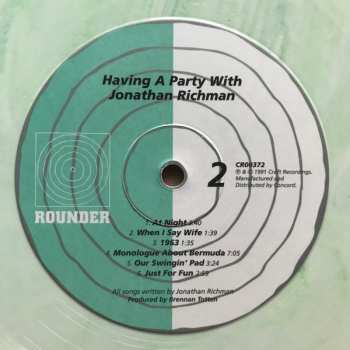 LP Jonathan Richman: Having A Party With Jonathan Richman LTD