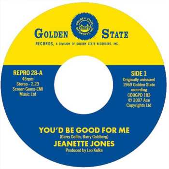 SP Jones,jeanette: You'd Be Good For Me / Cut Loose