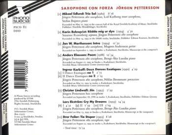 CD Jörgen Pettersson: Saxophone Con Forza