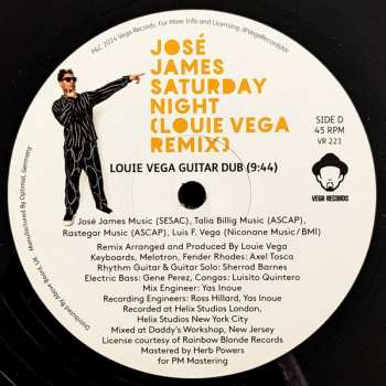 2LP José James: Saturday Night (Louie Vega Remix)