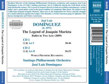 2CD José Luis Domínguez: The Legend Of Joaquín Murieta