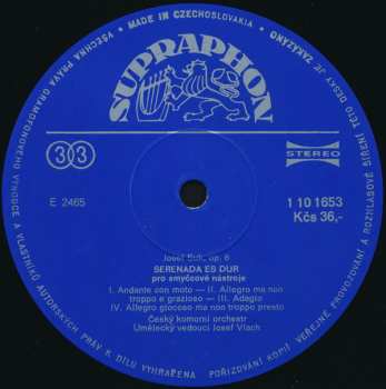 LP Antonín Dvořák: Mistři České Hudby