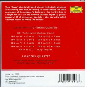 10CD/Zestaw pudełkowy Amadeus-Quartett: 27 String Quartets / Seven Last Words On The Cross