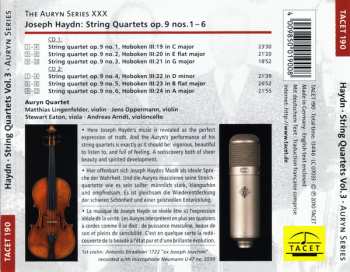 2CD Joseph Haydn: Auryn's Haydn: Op. 9 (String Quartets ∙ Vol. 3 Of 14 Op. 9, Nos. 1 – 6)