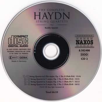 25CD/Zestaw pudełkowy Joseph Haydn: The Complete String Quartets