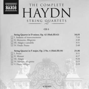 25CD/Zestaw pudełkowy Joseph Haydn: The Complete String Quartets