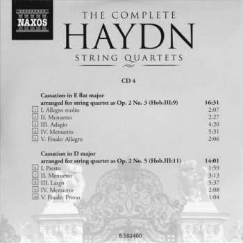 25CD/Zestaw pudełkowy Joseph Haydn: The Complete String Quartets