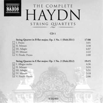 25CD/Zestaw pudełkowy Joseph Haydn: The Complete String Quartets