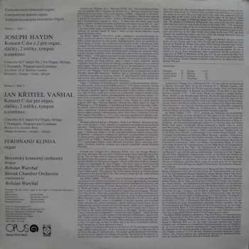 LP Joseph Haydn: Concerto For Organ And Chamber Orchestra In C Major