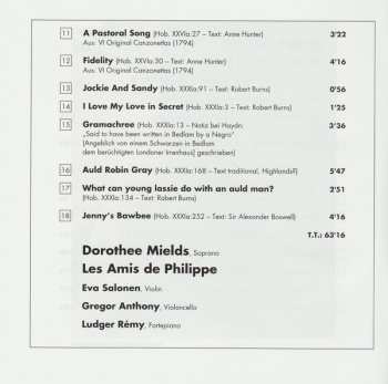 CD Joseph Haydn: Anne Hunter's Salon: Scottish Folk Songs · English Canzonettas