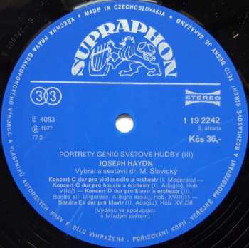 2LP/Zestaw pudełkowy Joseph Haydn: Géniové Světové Hudby III. (2xLP + BOX)