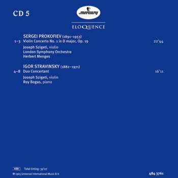 6CD/Zestaw pudełkowy Joseph Szigeti: The Mercury Masters