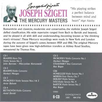 6CD/Zestaw pudełkowy Joseph Szigeti: The Mercury Masters