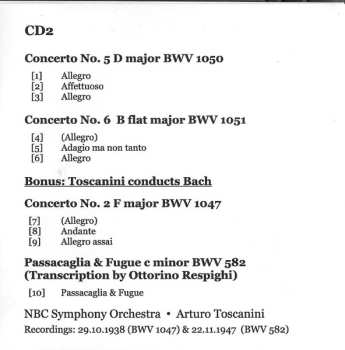 2CD Johann Sebastian Bach: Brandenburg Concertos No. 1 - 6 (Recording: 1954)