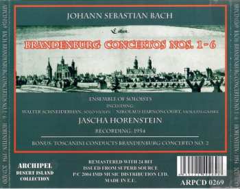 2CD Johann Sebastian Bach: Brandenburg Concertos No. 1 - 6 (Recording: 1954)