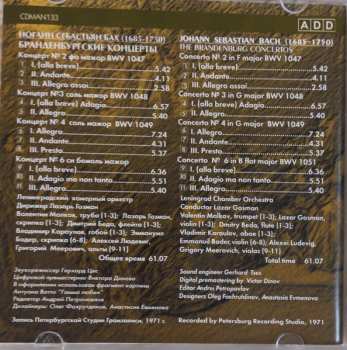 CD Johann Sebastian Bach: The Brandenburg Concertos №2,3,4,6