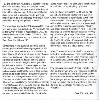 CD Juanita Williams: Introducing Juanita Williams