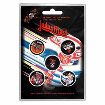 Merch Judas Priest: Zestaw Odznak Turbo 