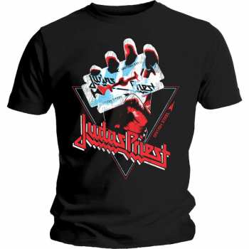 Merch Judas Priest: Koszulka British Steel Hand Triangle 